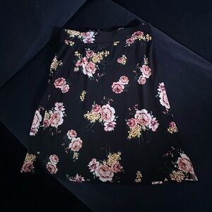 NWOT Philosophy Floral Black Skirt